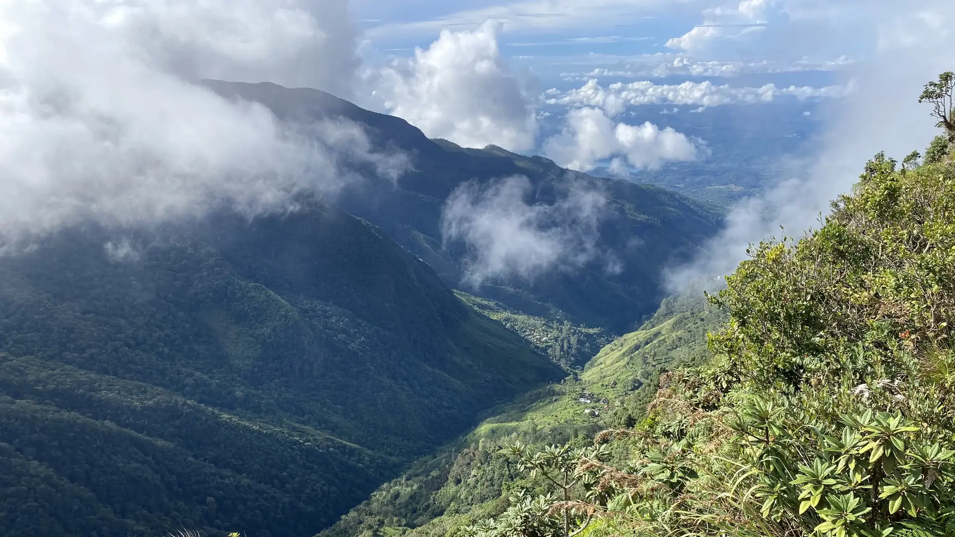 At world's end, Hortons Plain National Park Sri Lanka